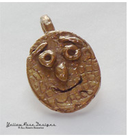 Bronze PMC Happy Face