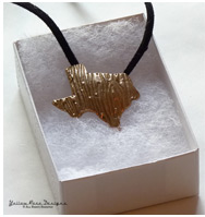 Bronze PMC Texas Pendant