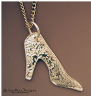 PMC Silver Shoe Pendant