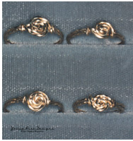 Wire Wrapped Rosette Rings