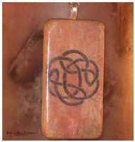 Celtic Knot Digital Design Domino Pendant