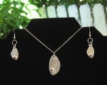 February Birthstone Leaf Earrings