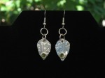 August Birthstone Leaf Earrings August Birthstone Leaf Earrings